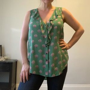 Maeve fun floral blouse Anthropology